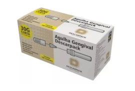 Agulha Curta Gengival 30 G ( 25 X 0,30 Mm ) - 100 Und - Descarpack